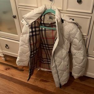 Burberry off white coat